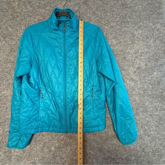 Patagonia Teal Quilted  Nano PrimaLoft  Zip Up Lightweight Jacket Size M - Picture 7 of 11